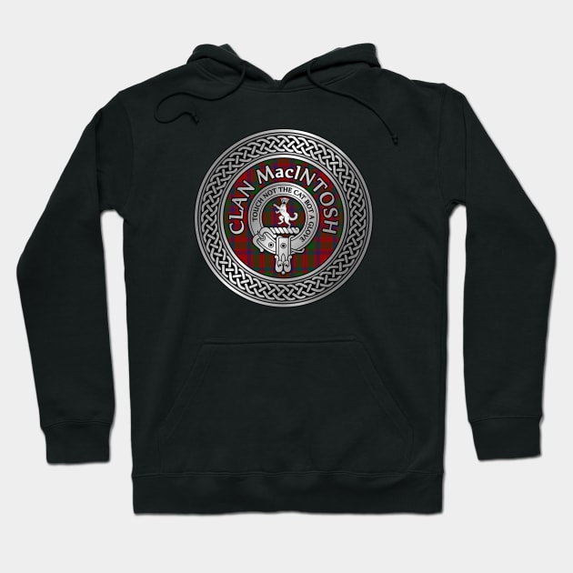 Clan MacIntosh Crest & Tartan Knot Hoodie by Taylor'd Designs